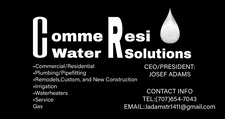 Avatar for Commeresi Water Solutions, LLC - Unlicensed Contractor
