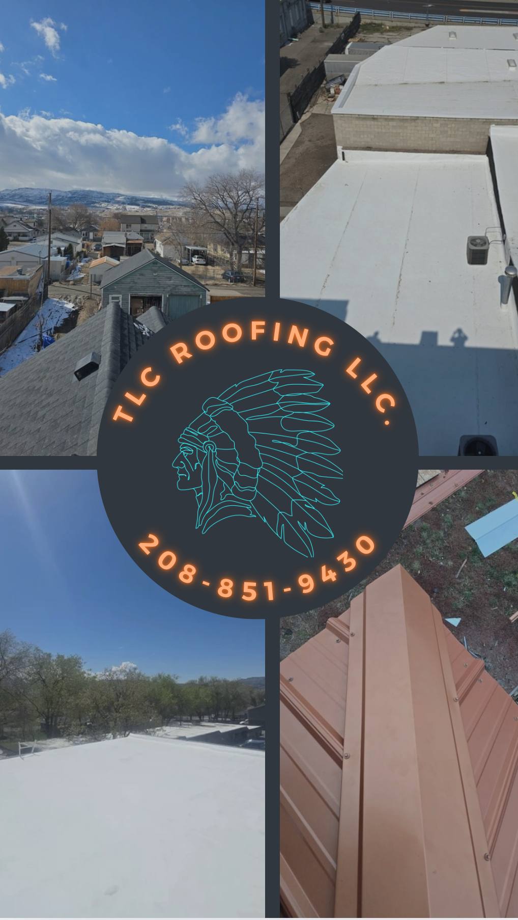 Logo for TLC Roofing LLC