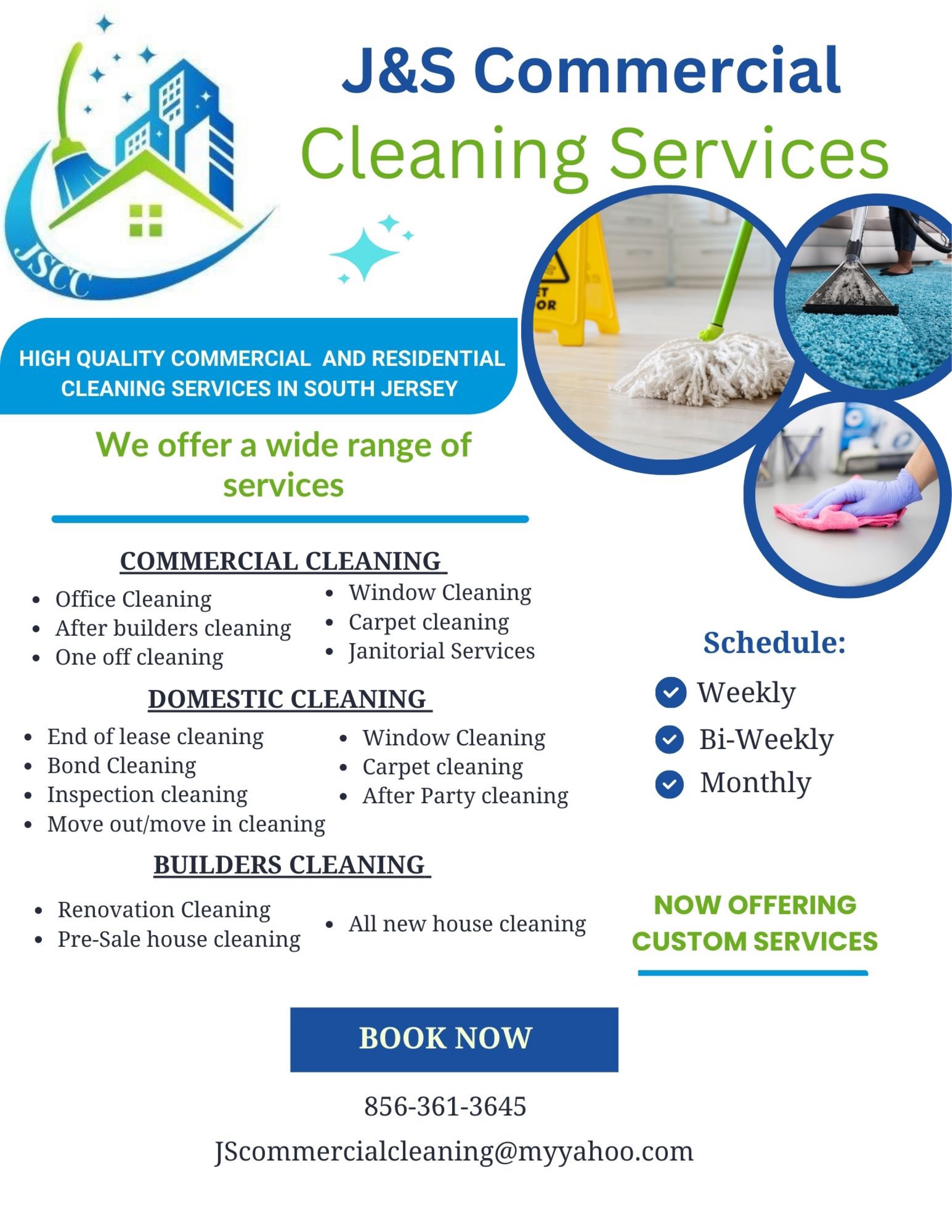 Logo for J & S COMMERCIAL CLEANING LLC