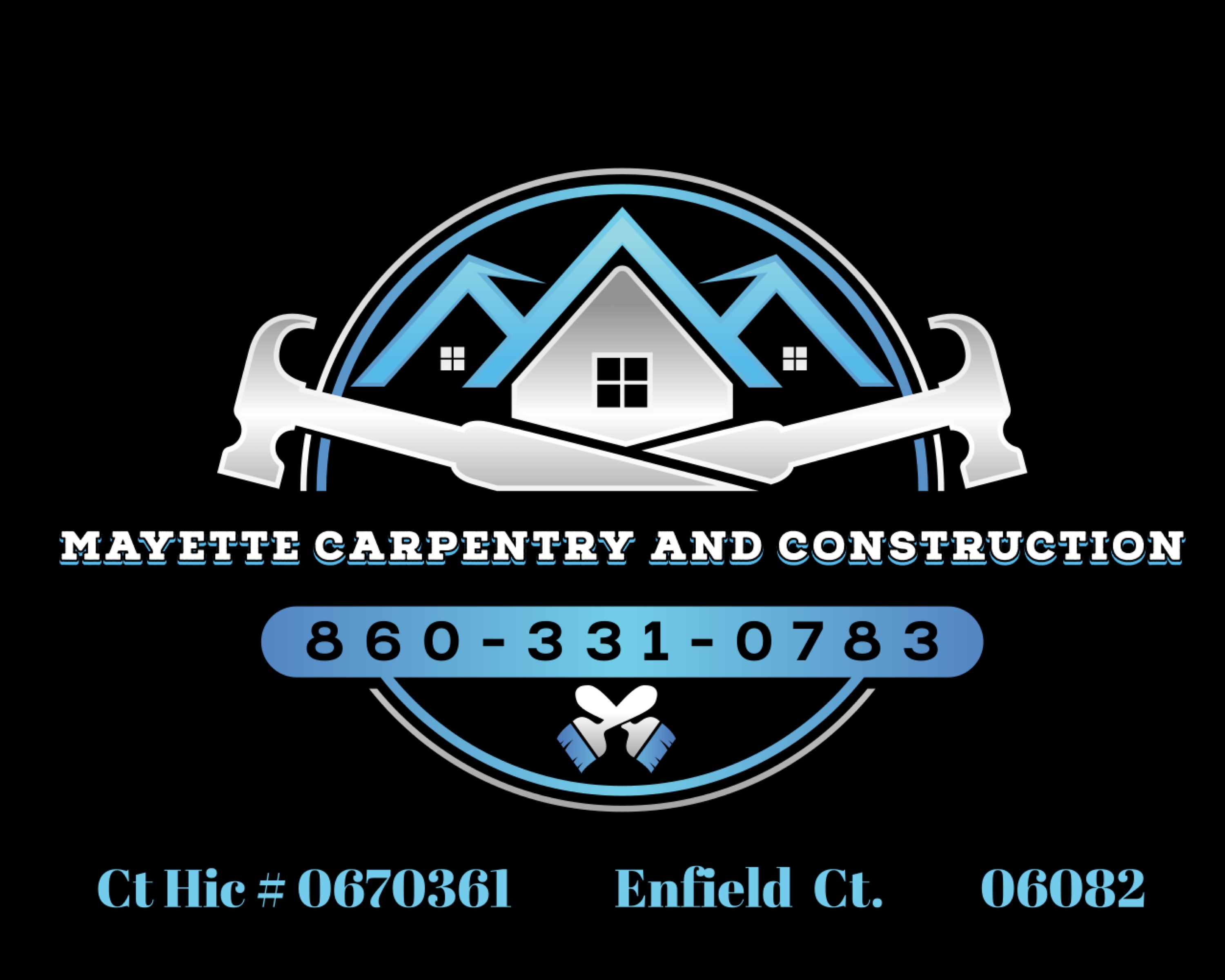 Mayette carpentry and construction logo