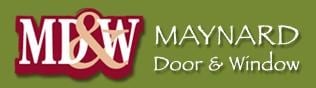 Logo for MAYNARD DOOR AND WINDOW