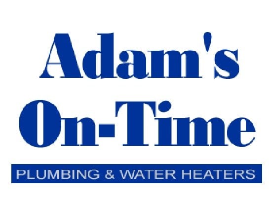 Logo for Adam's On-Time Plumbing