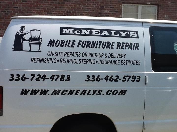 Logo for McNealy's Mobile Furniture Repair Inc