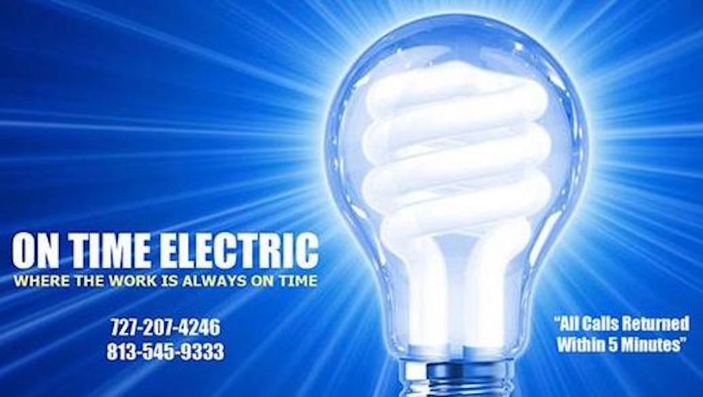 Logo for ON TIME ELECTRIC