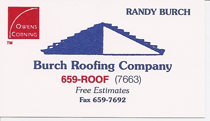 Logo for Burch Roofing Co Inc