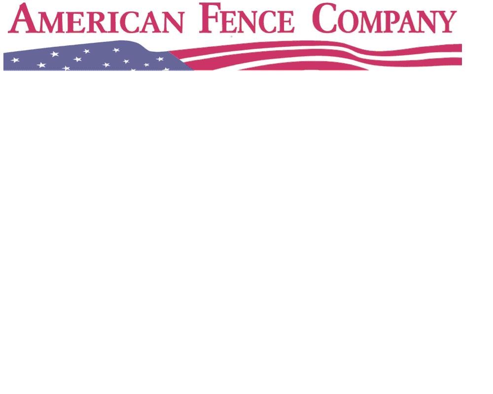 Logo for AMERICAN FENCE COMPANY