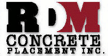Logo for RDM CONCRETE PLACEMENT INC