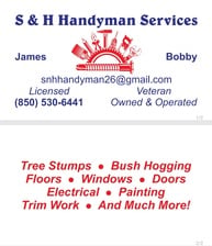 S&H  Handyman Service logo