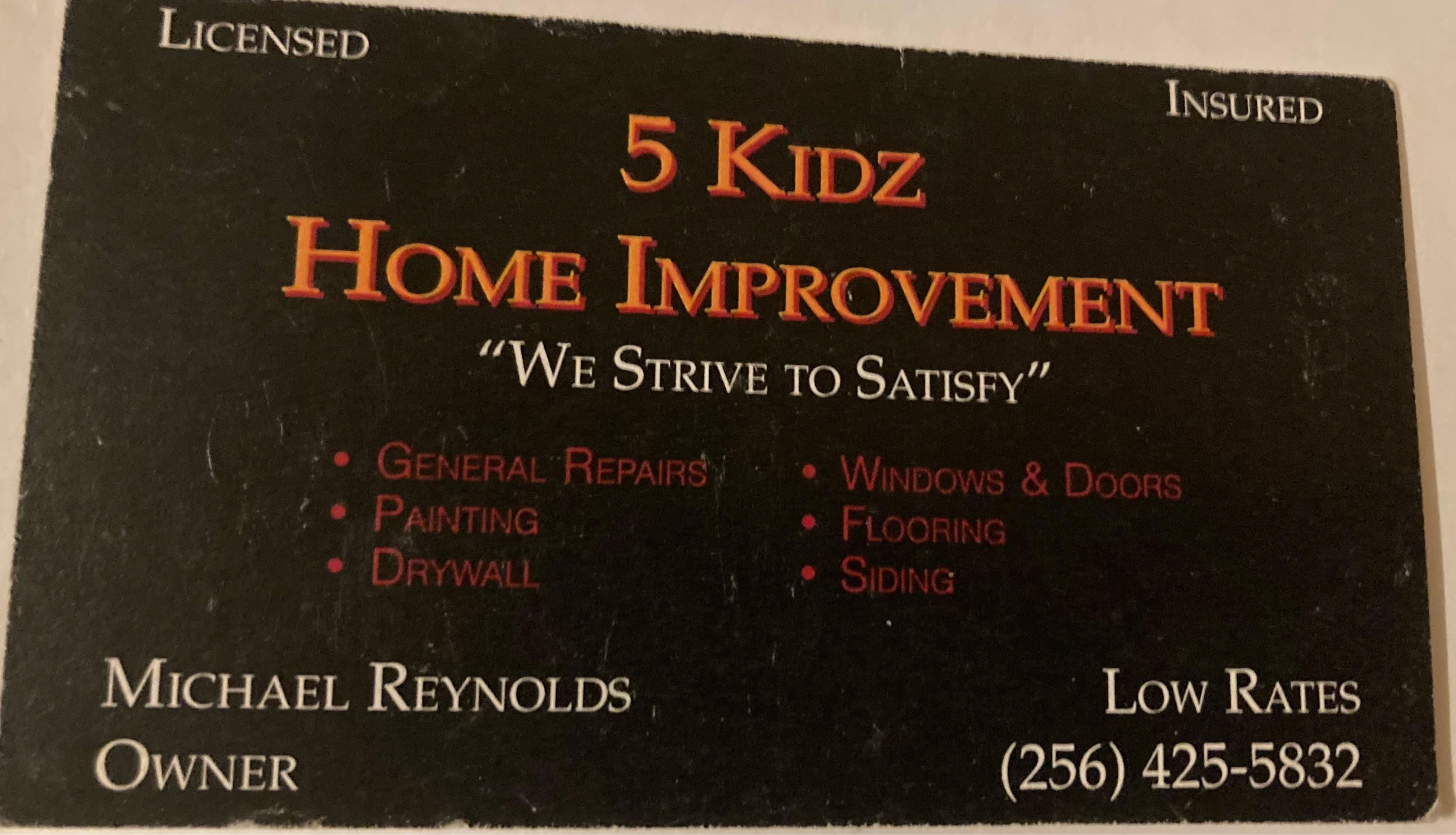 5 kidz home improvements logo