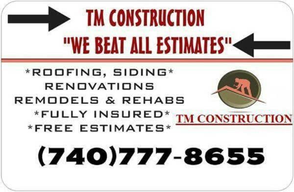 Logo for TM Construction