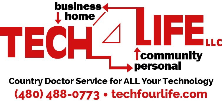 Tech 4 Life Computers, Web Sites and Training logo