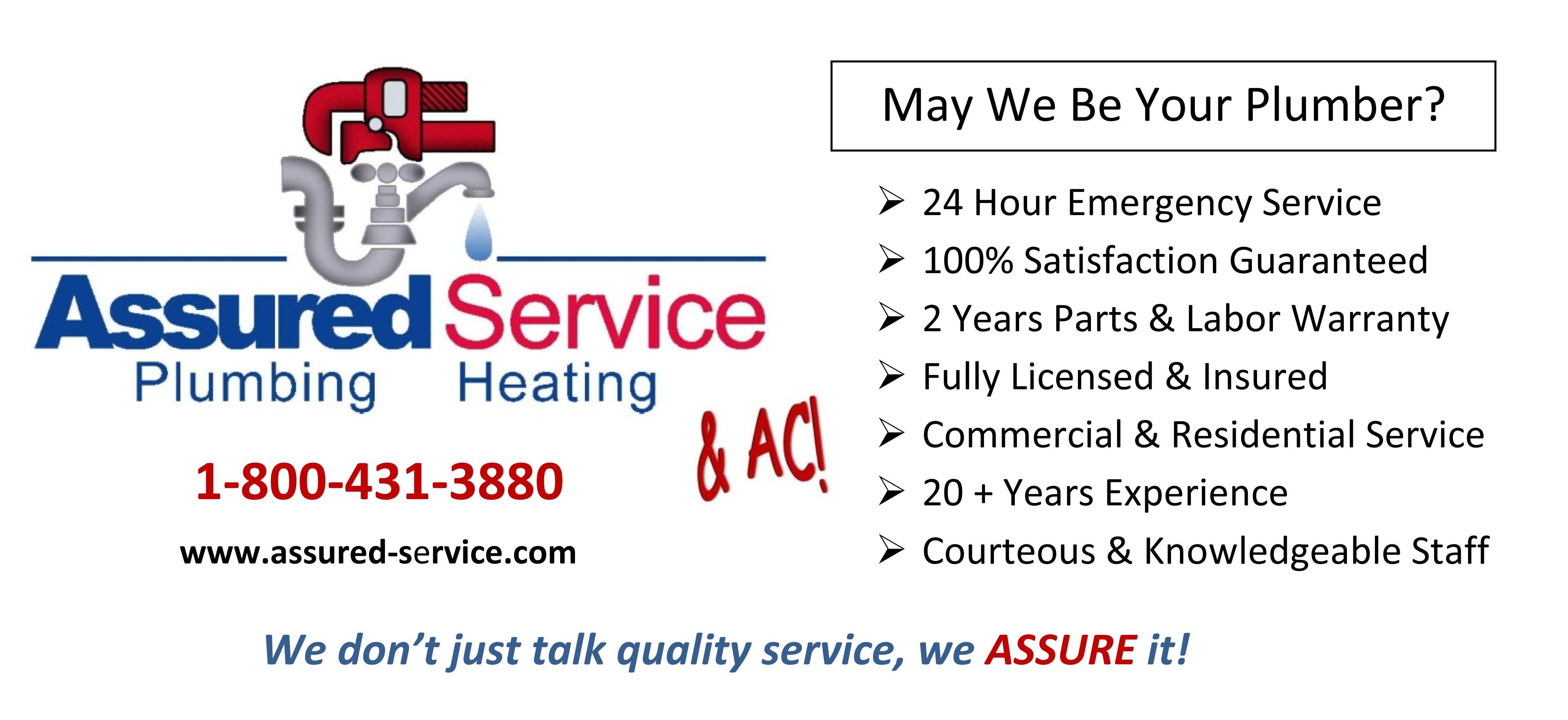 Logo for Assured Service Plumbing Heating & A/C