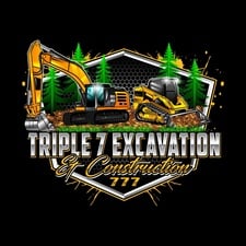 Logo for Triple 7 Excavation & Construction