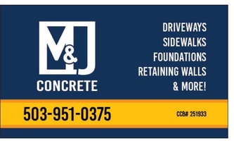 M&J Concrete logo