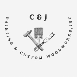 C&J Painting and Custom Woodworks logo