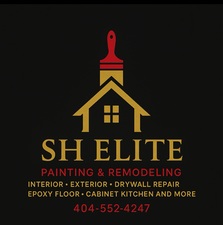 Logo for SH elite painting & remodeling
