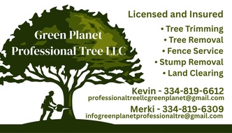 Green planet professional tree LLC logo