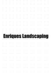 Enrique's Landscaping - Unlicensed Contractor logo