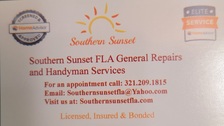 Logo for Southern Sunset General Repairs and Handyman Services