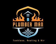 Logo for Plumber Man Tankless, Heating And Air