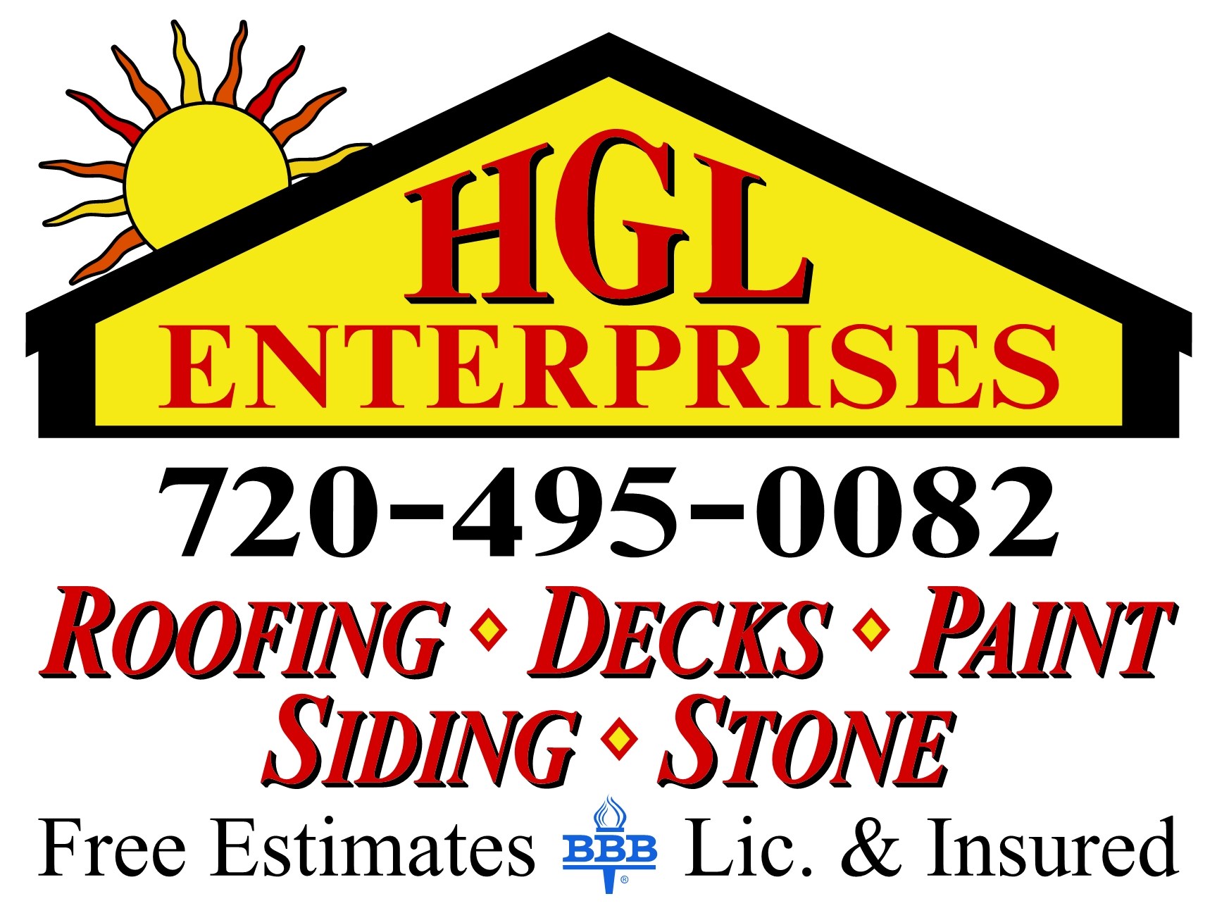 HGL ENTERPRISES ROOFING logo