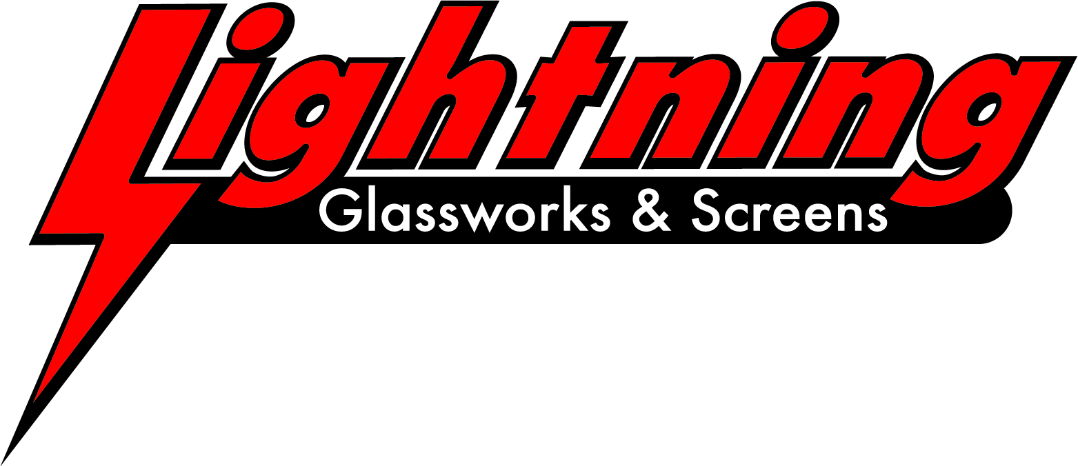 LIGHTNING GLASSWORKS & SCREENS logo