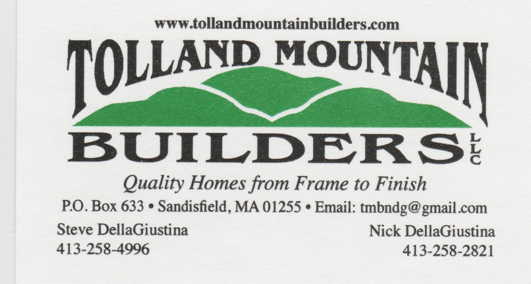 Logo for Tolland Mountain Builders