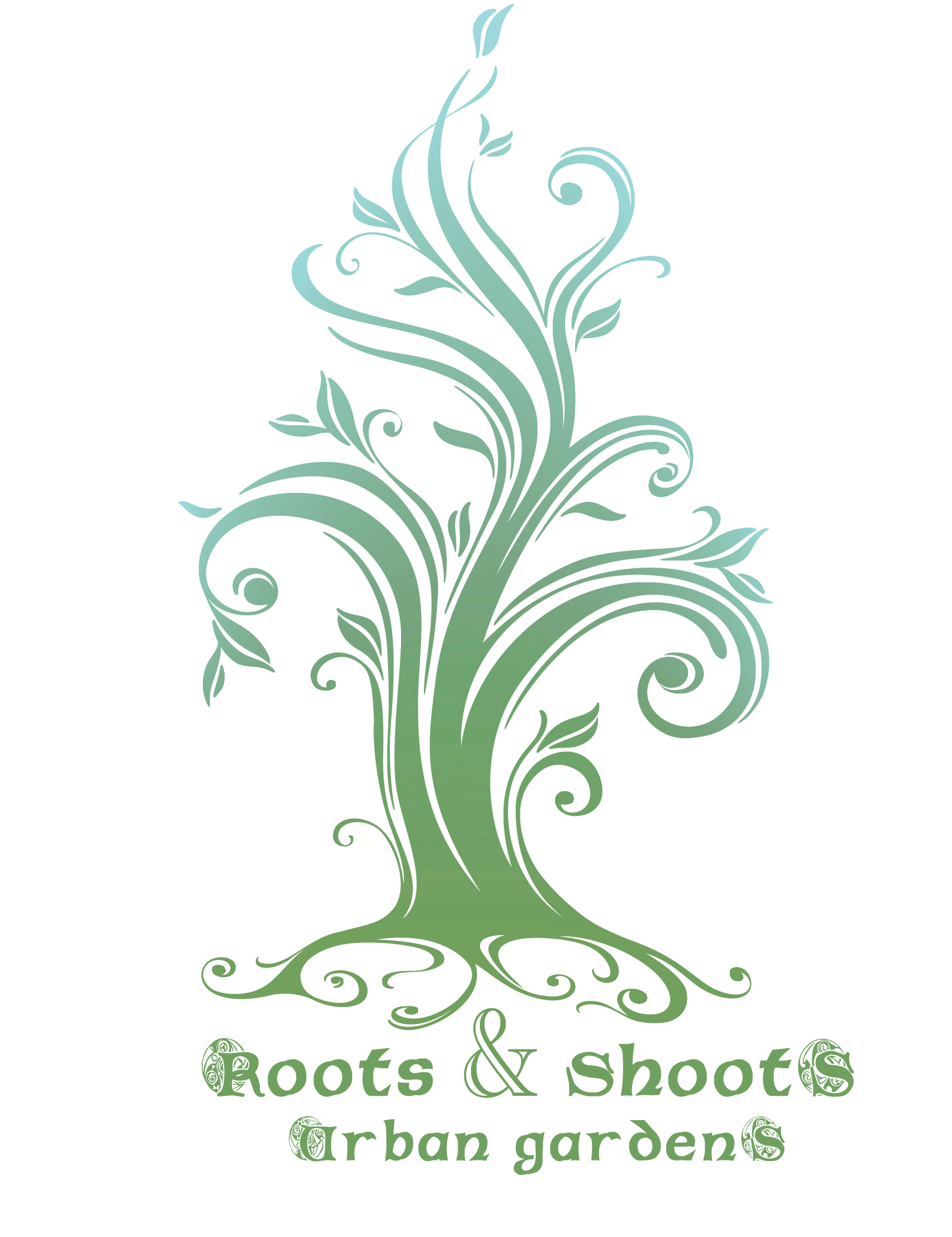 Logo for Roots & Shoots Urban Gardens