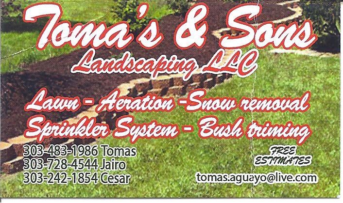 Logo for Tomas and Sons Landscaping LLC