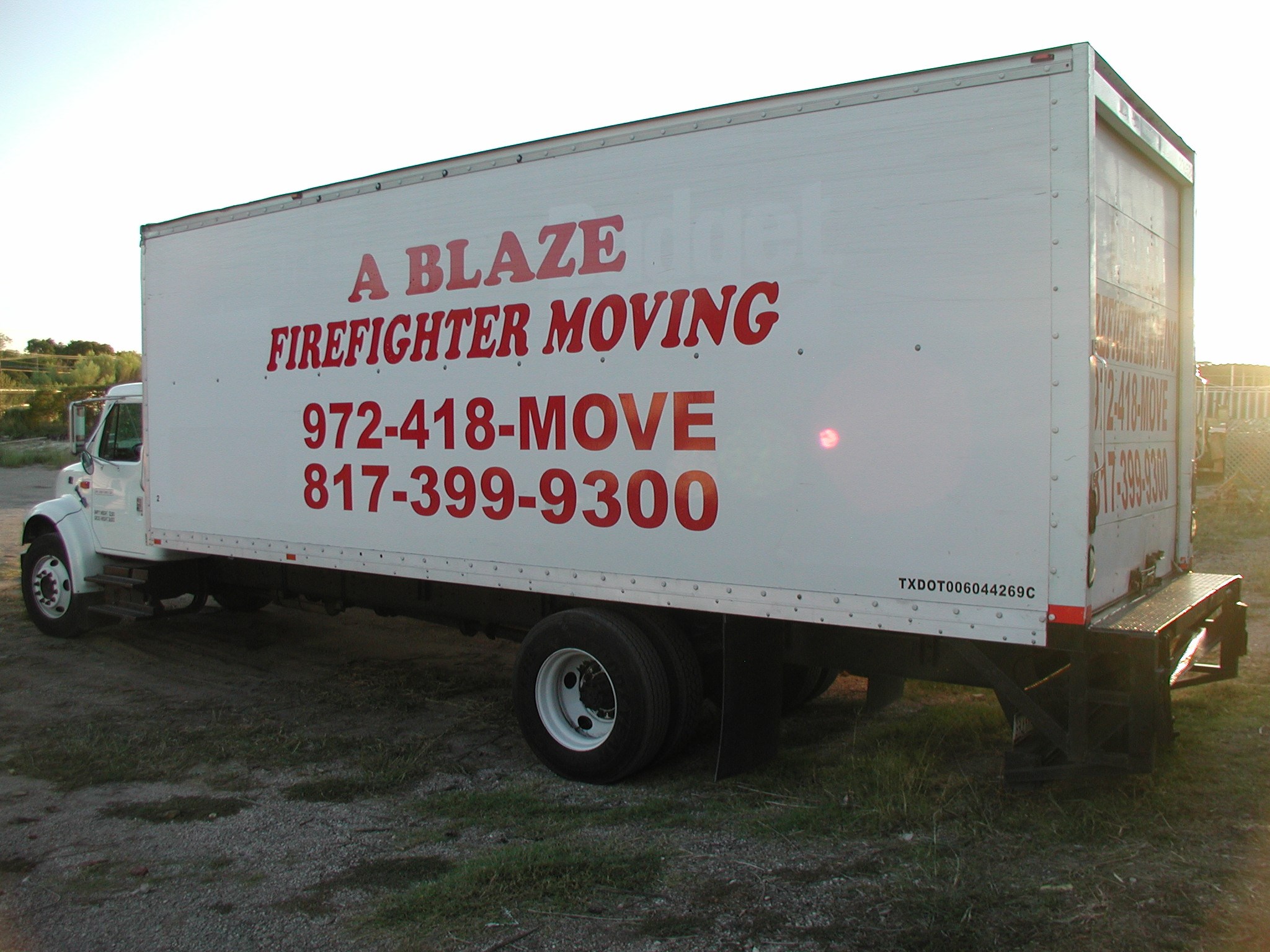 A BLAZE FIREFIGHTER MOVING logo