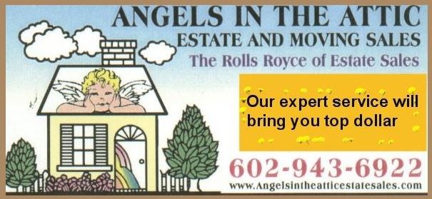 ANGELS IN THE ATTIC ESTATE SALES logo