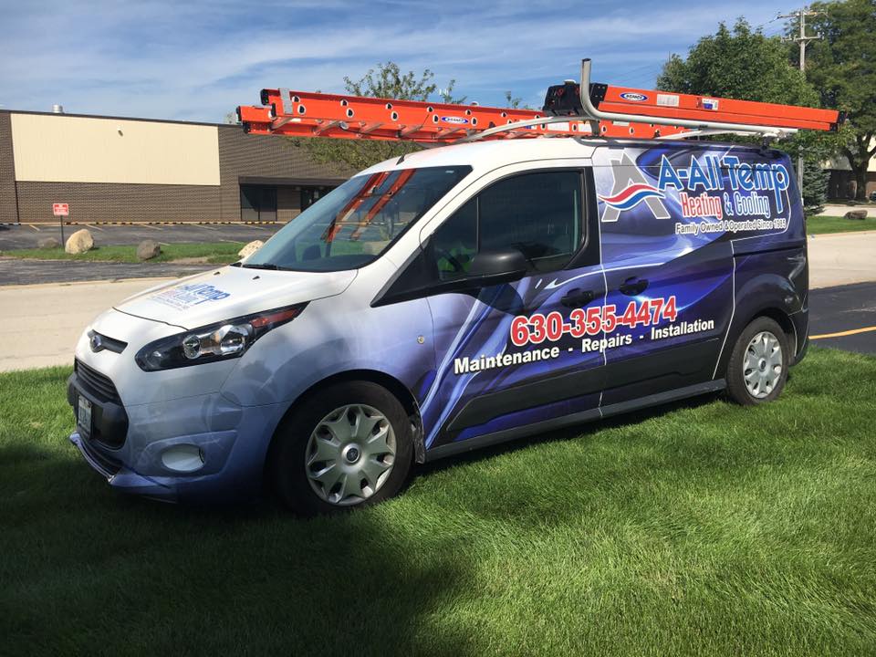 A All Temp Inc. Heating & Cooling logo