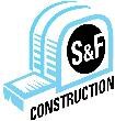 S & F Construction logo