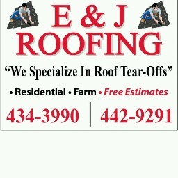 E & J Roofing logo