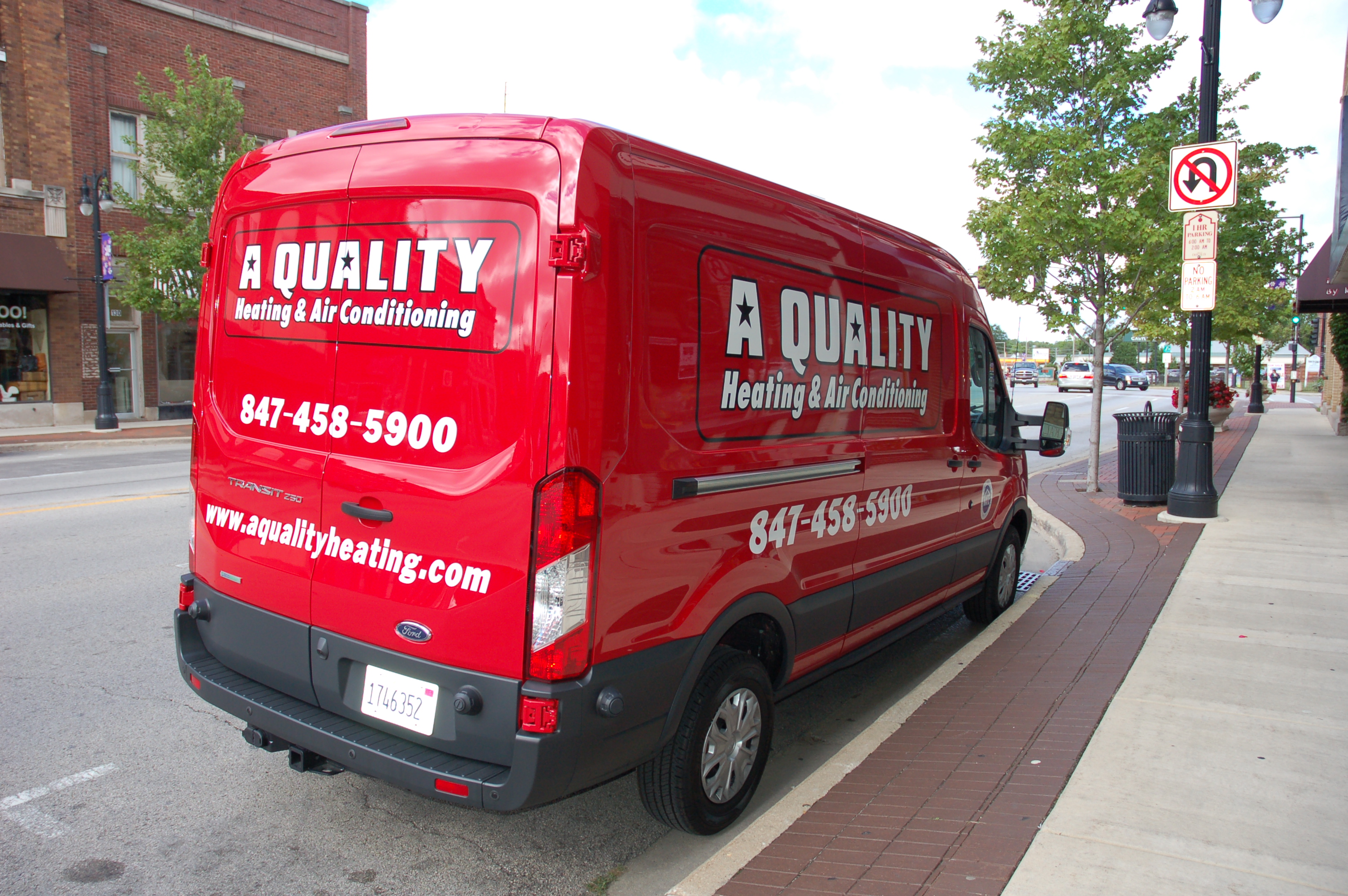 A QUALITY HEATING & AIR CONDITIONING logo