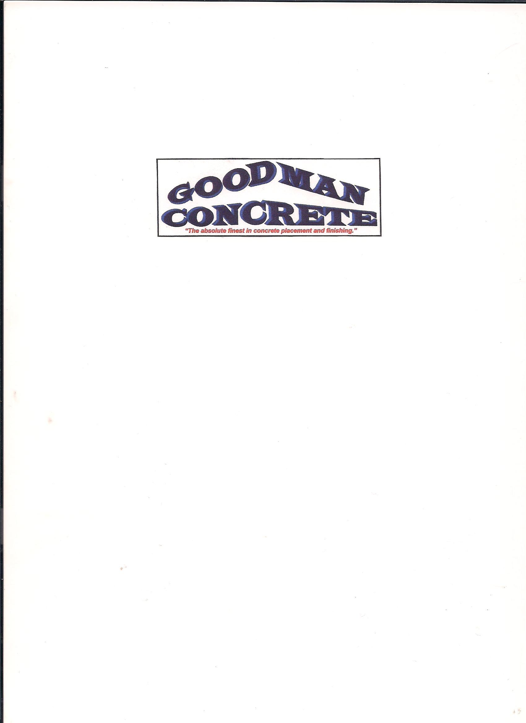 GOODMAN CONCRETE, INC. logo