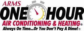 ARMS One Hour Air Conditioning & Heating logo