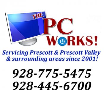 The PC WORKS logo