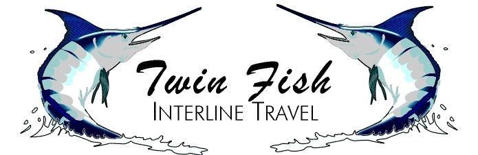 TWIN FISH INTERLINE TRAVEL logo