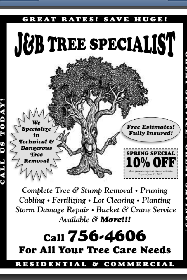 J & B Tree Specialist logo