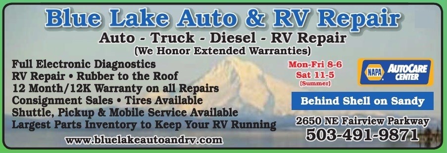 Blue Lake Auto & RV Repair logo