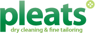 PLEATS fine tailoring & dry cleaning logo
