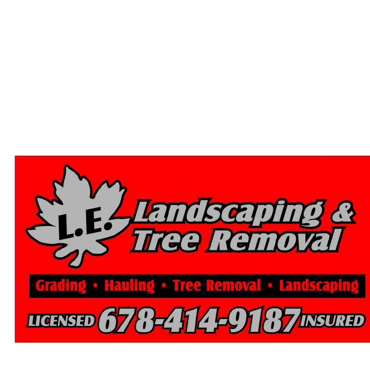 LE Landscaping & Tree Removal logo