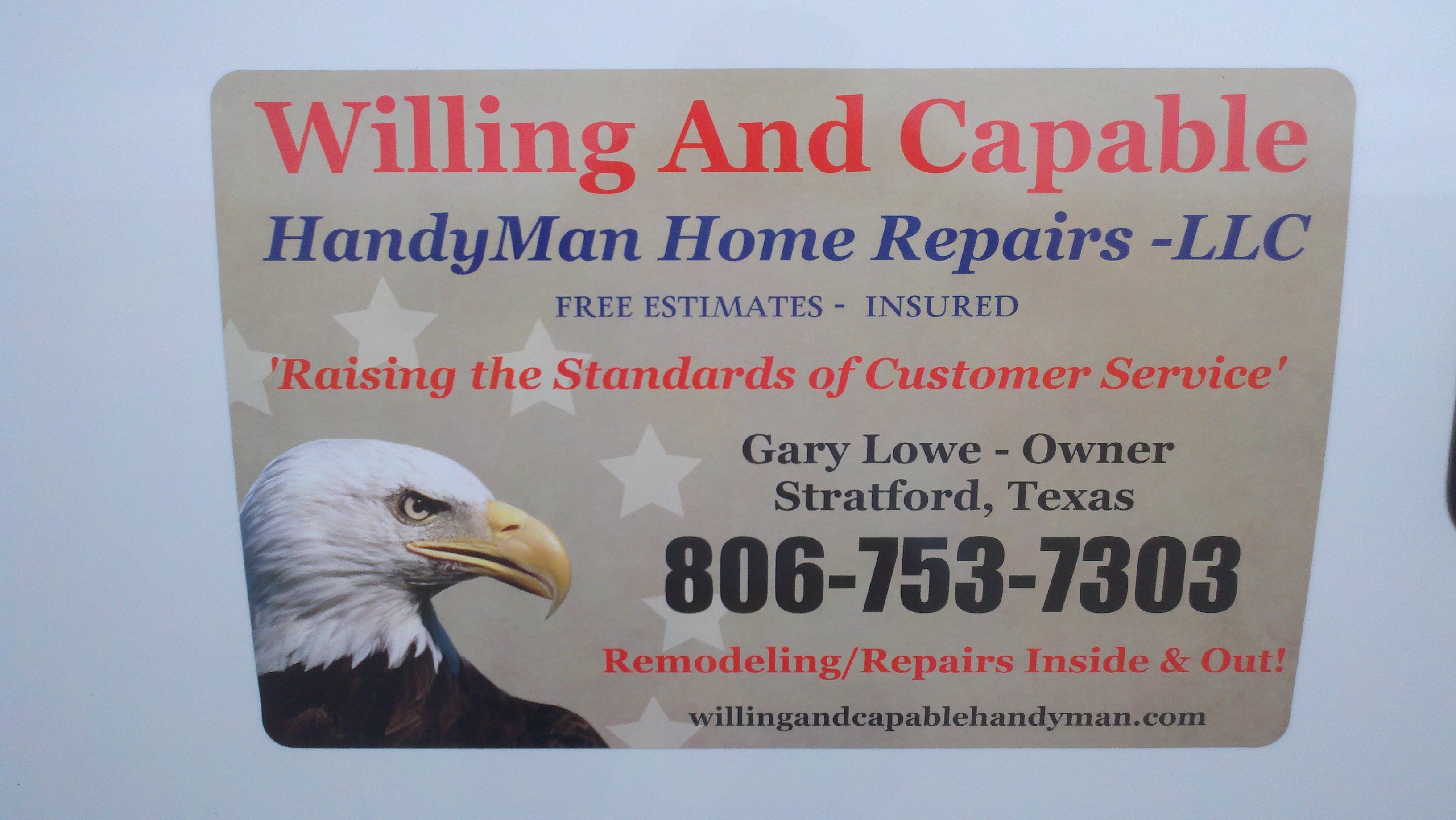 Willing & Capable Handyman Home Repairs LLC logo