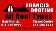 Francis Roofing logo