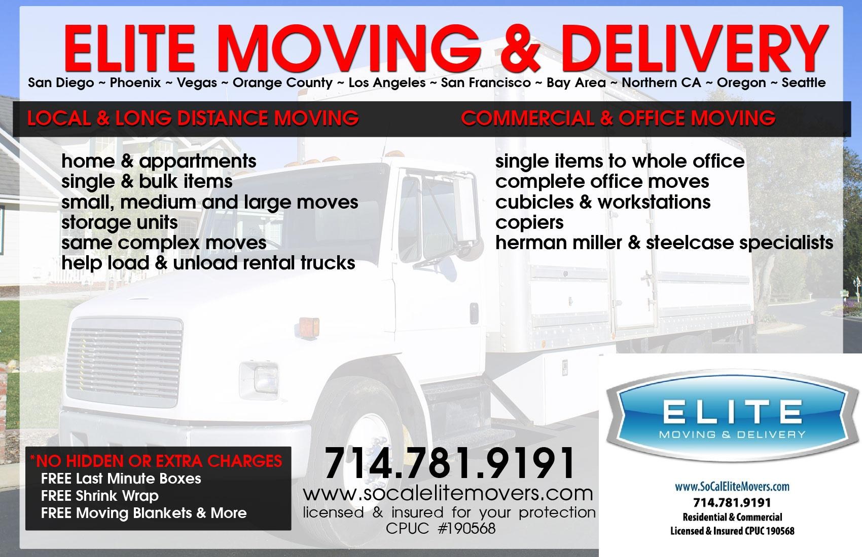 Elite Moving & Delivery logo