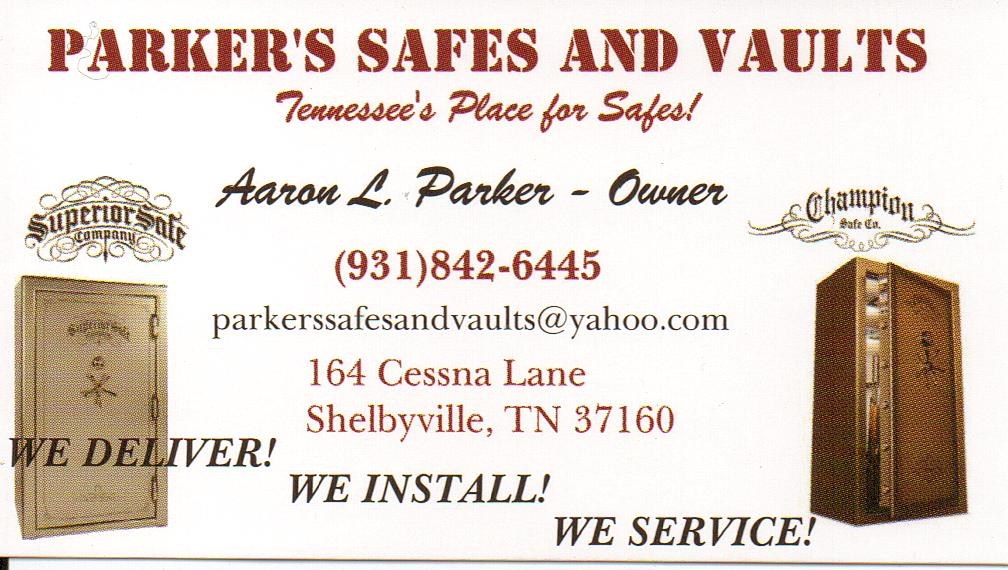 Parker's Safes and Vaults www.parkerssafesandvault logo