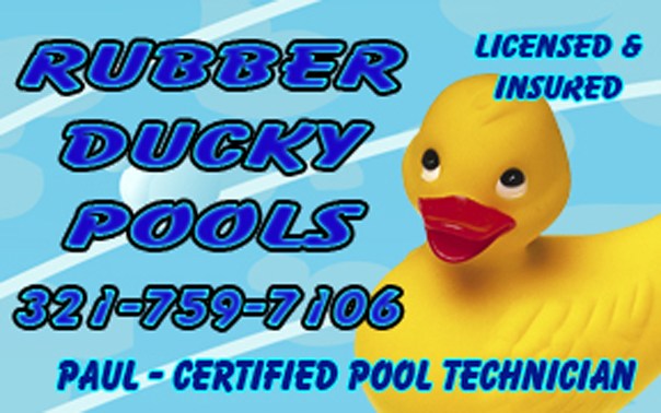 Logo for RUBBER DUCKY POOLS