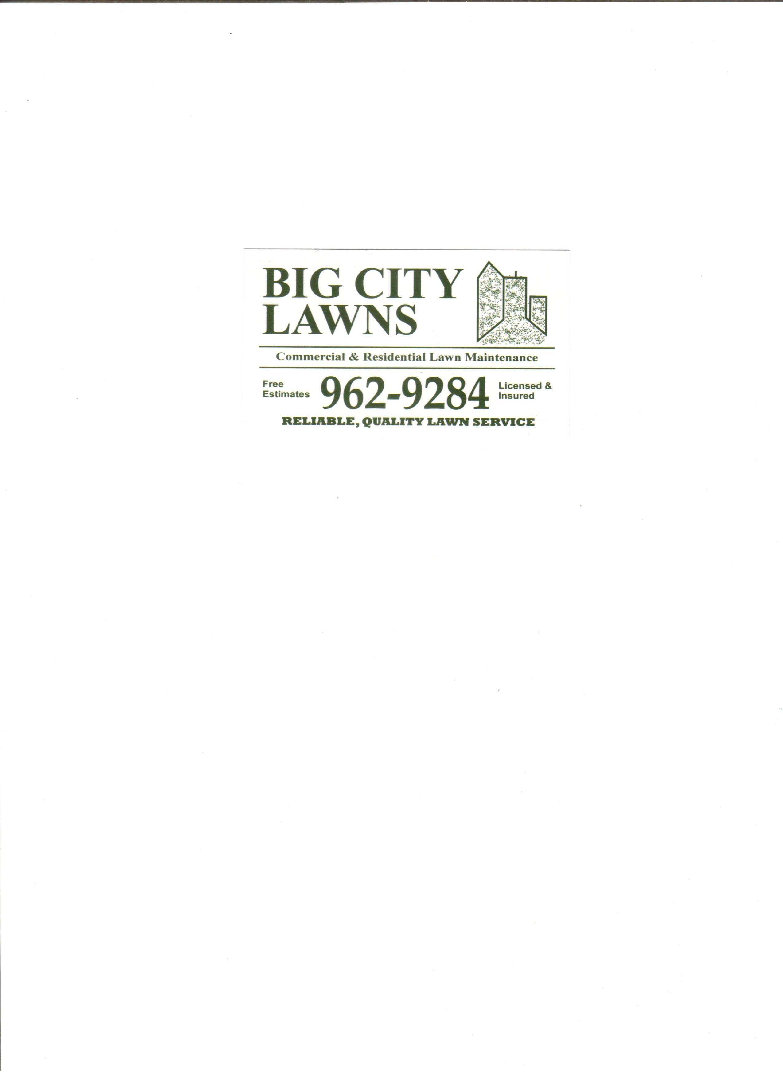 Logo for Big City Lawns