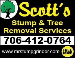 Scott's Stump and Tree Service logo